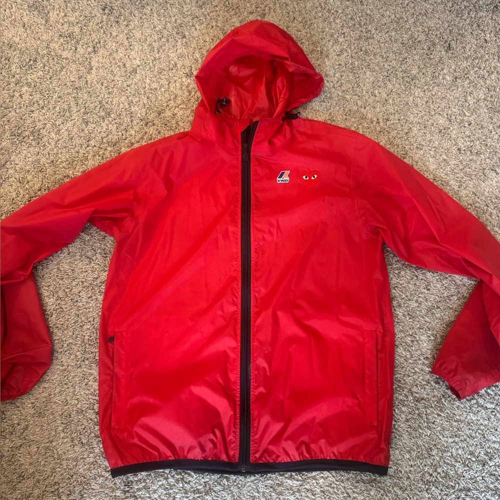 Comme des Garcons Play Red K-Way Jacket